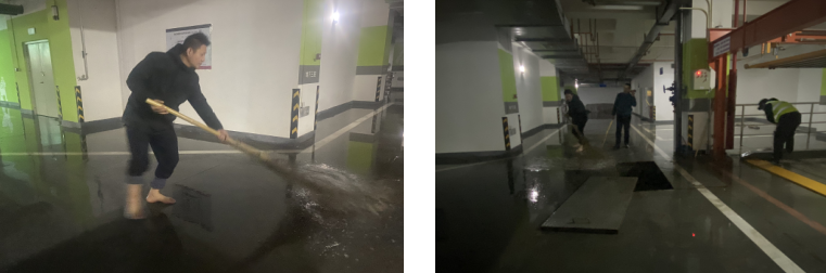 貼心服務(wù)一路隨行  于點(diǎn)滴小事見精神                  ——曲江源著及時(shí)清理漏水小記