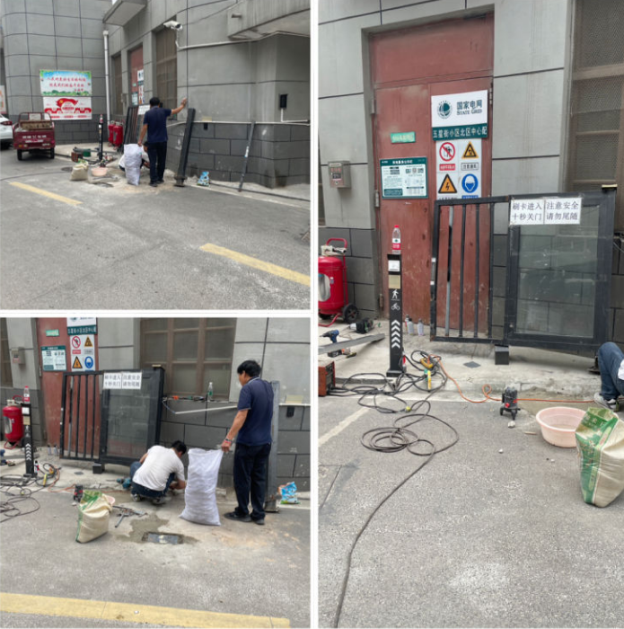 修復(fù)大門除隱患，確保住戶安全出行