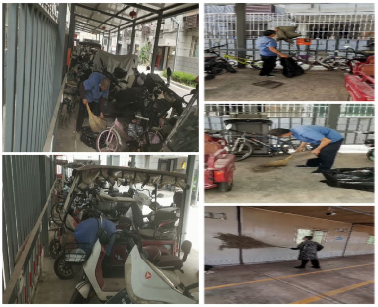 清理車棚衛(wèi)生，共筑整潔家園