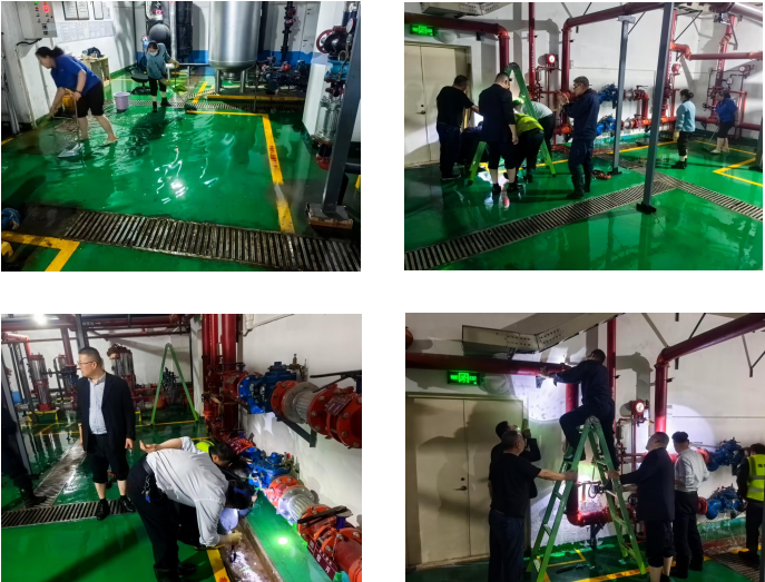 消防管道遇險情，緊急搶險顯擔當